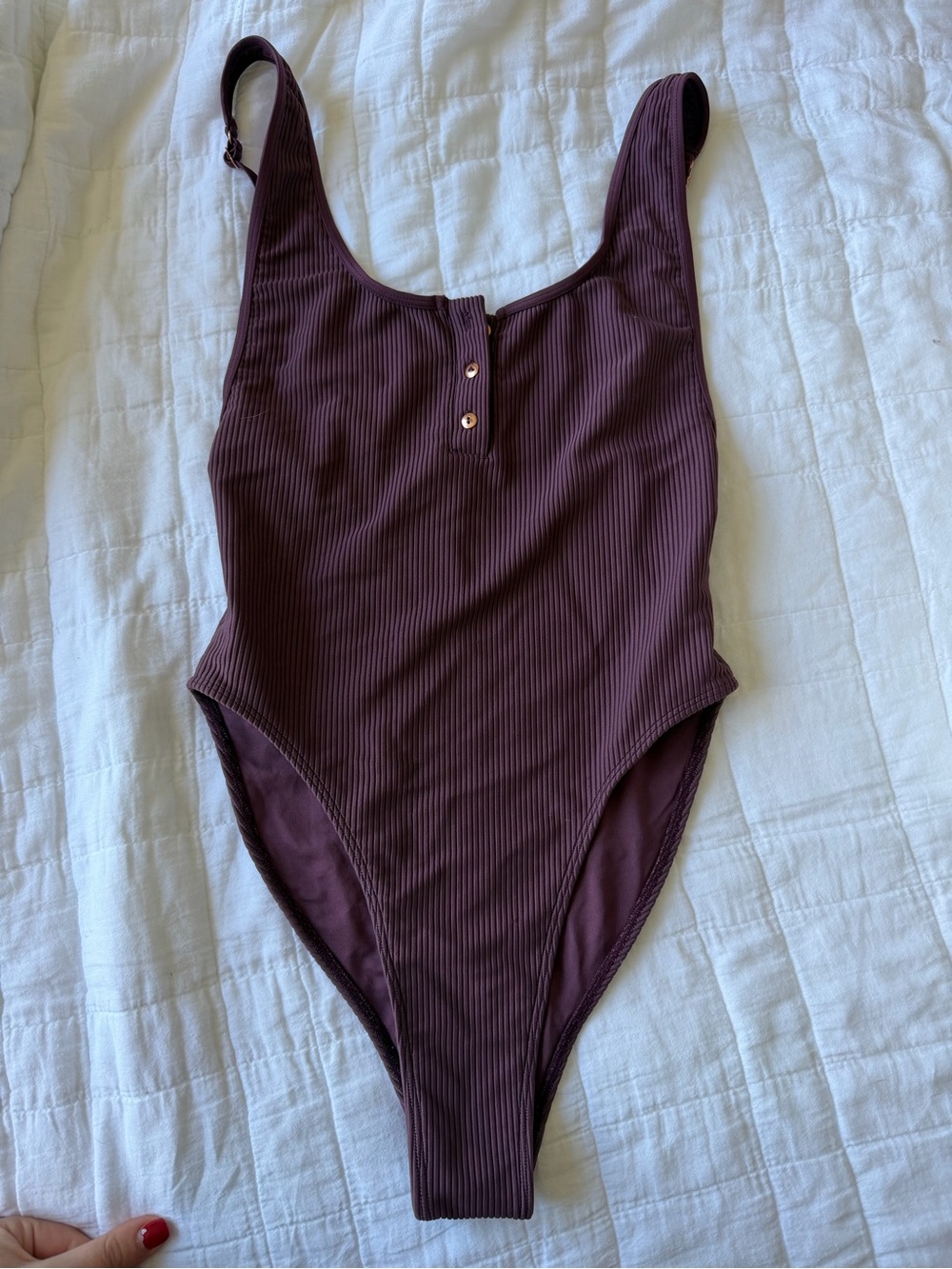 Frankie's Bikinis Ribbed One-Piece